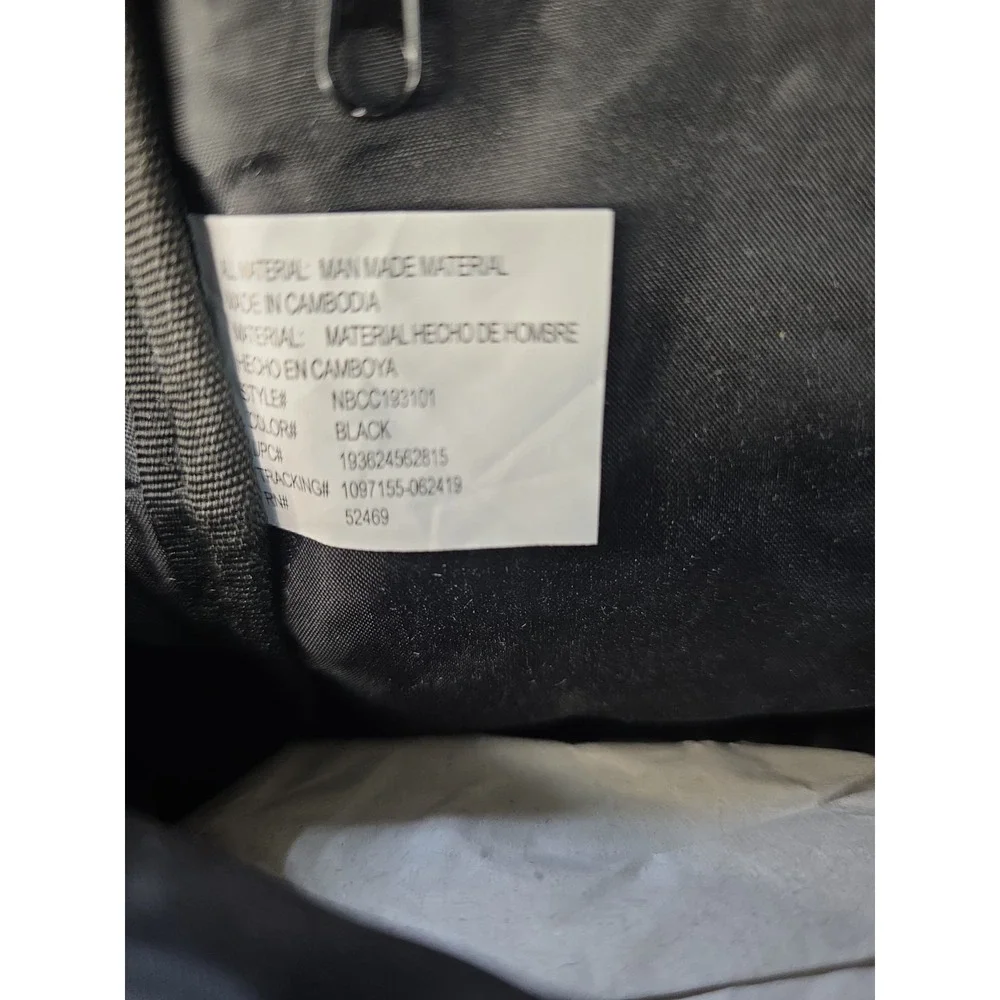 No Boundaries Men's Canvas Sling Bag Crossbody Chest Pack - Black (NWOT)